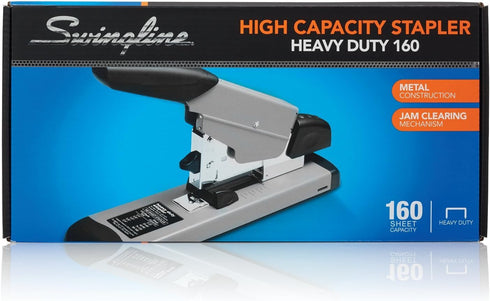 Swingline Heavy Duty Stapler, Jam Free, Metal, Black and Gray, 160 Sheet Capacity (39005)