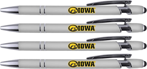 Iowa Soft Touch Coated Metal Pen 4 Pack