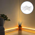 Styquenzer 12 8mm 2-Pin 5V/9V/12V/24V Pcs COB LED Strip Light Connectors, LED Strip, Gapless L-Shaped Corner