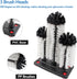 3 Commercial Bonsicoky Brush Bar Glass Washer with Suction Base, Brush Cleaner Bristle Brush for Kitchen Bar Beer Cup