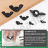 Keadic 110Pcs Nylon Metric Wing Nuts Assortment Set, M3 M4 M5 M6 M8 M10 M12, Black Hand Twist Tighten Butterfly Nut