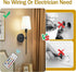 BAKZARY Set 2, 2 52000mAh Bulbs, 18 Dimmable Battery Operated Wall Sconce of Rechargeable Wall Lights with * Magnetic