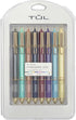 TUL Limited Edition Metallic Brights Retractable Gel Pens, Medium Point 0.8 mm Assorted Colors