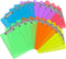 PANDRI 24 Pack Plastic Clipboards, Clear Colored Low Profile Clip Board 12.5 x 9 Inch for Office & Classroom