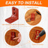 50pcs 0.7"x1.1" (16.6x27.2mm) 90 HARFINGTON Plastic l Brackets Large Square l Shape Bracket Degree Right Angle Corner
