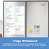 Magnetic Whiteboard for Fridge, Refrigerator Dry Erase Board, Small White Board with 4 Markers and 1 Eraser, 23 x 15 Inches by HOMiDEK