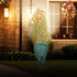 2 5FT OSKOS LED Christmas Spotlight, Outdoor Waterproof Floodlight, with Extra Lenses (Red, Green), Yard Stake