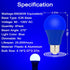 LED Blue Light Bulbs 4 Pack - A19 E26 Base Blue Bulb 9W (60W Equivalent) , Colored - Blue Lightbulbs for Outdoor Porch, Indoor Bedroom, Christmas Party Decoration, Holiday Lighting, Halloween Decor by CICINY