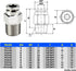 TAILONZ PNEUMATIC 304 Stainless Steel Male Straight 4MM Tube OD x 1/8 Inch NPT Thread Push to Connect Fittings PC4-N1 (Pack of 2) by TAILONZ PNEUMATIC
