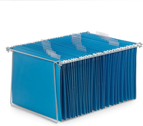 Blue Summit Supplies Hanging File Bars, 2 Pack, Letter Size, Steel Metal File Cabinet Bars for Hanging Files