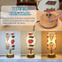 MOOCG Summer 3 Dimmable Ice Cream Touch Control Table Lamp with Fabric Shade, Color Temperatures LED Desk Lamp, Eye