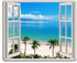 pingpi Mouse Pad - Tropical Island Beach Nature Paradise Panoramic Picture, Custom Design, 9.5 X 7.9 Inch