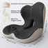Set Premium Ergonomic Seat Cushion with Back Support, Non-Slip Base for Office Chair, Memory Foam Lumbar Pillow, Back