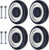 NORJIN 4-Pack 5" Shopping Cart Replacement Wheels Kit, 5 Inch Cart Wheels