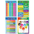 Educational Posters for Preschoolers, 12PCS Alphabet Letters, Numbers, Shapes, Colors, 11 x 16 Inch