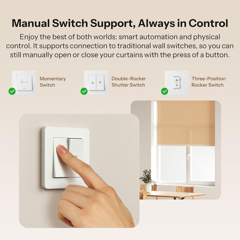 1-Pack SONOFF Zigbee Smart Roller Shutter Switch, MINI-ZBRBS, Mini Size, Percentage Control, Zigbee Repeater
