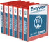 EasyView Premium 1.5-Inch Binders, Clear-View Covers, 3-Ring Binders for School, Office, or Home, Pack of 6, Red
