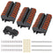 DIN Rail Terminal Blocks Kit, 30PCS Universal Compact Wire Wiring Connector with