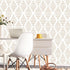 Yun-aeon 17.7" X 120" White and Beige Stripe Peel and Stick Wallpaper Modern Diamond Contact Paper Geometric Removable Wallpaper Self Adhesive Wall Paper for Bedroom Drawers Cabinets Decor Vinyl by Yun-aeon