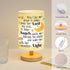 Heartfelt Baptism Night Light for Boys and Girls - Christening Gift with Prayer