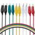 WGGE WG-026 Test Lead Set, 10 Pieces and 5 Colors with Alligator Clips, 20.5 inches, 22 AWG Copper Wire