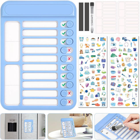 Audab Magnetic Dry Erase Chore Chart for Kids, Whiteboard Checklist Board, Daily Routine Schedule Board for Home