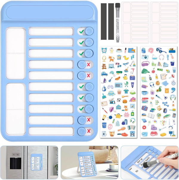 Audab Magnetic Dry Erase Chore Chart for Kids, Whiteboard Checklist Board, Daily Routine Schedule Board for Home