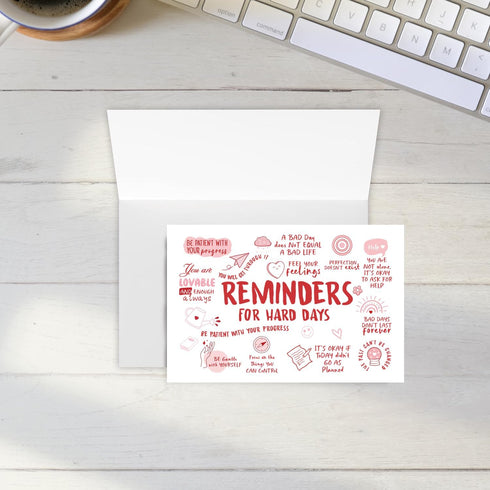 AOJFTNVS Mental Health Office Decor Card, Therapy Poster Card, Positive Affirmations Cards, Calming Corner Wall Art