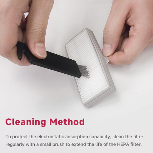 Accessories Kit Replacement for erabros PRO LS1 Robot Vacuum and Mop Combo, HEPA Filters, Edge-Sweeping Brushes