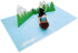 iGifts And Cards 3D Mountain Fishing Pop-Up Card – Canoe, Forest & Leaping Trout – Gift for Men, Fishermen, Nature