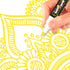 CHALKY CROWN Liquid Chalk Marker Pen, Dry Erase Marker for Chalkboard Signs, 6mm Reversible Tip, Yellow