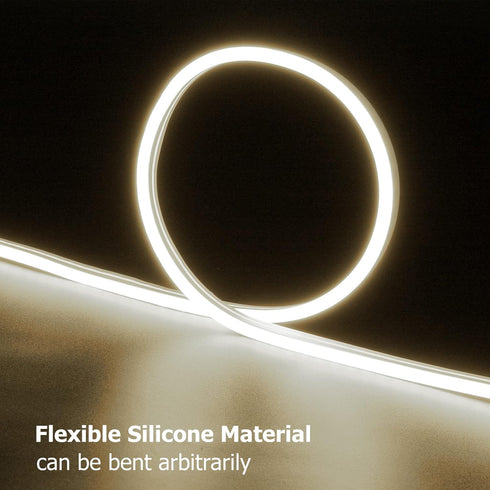 16.4ft Dimmable Neon Rope Lights, Rope Lights with Remote and Adapter, Waterproof Flexible Smart Led Strip Lights