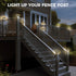4x4 3 2 Packs 44/3.53.5 Peasur Solar Post Cap Lights Outdoor with Lighting Modes, LED Post Light Solar Powered