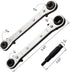 ANCIRS Ratchet Wrench 3/16 to 3/8, HVAC Service Wrench with Hexagon Bit Adapter Kit