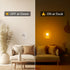 0.3W 2 Pack Amber Night Lights Plug into Wall, Nightlights With Light Sensor Dusk to Dawn, Square Plug in Night Light