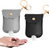 TLIFOS 2Pcs Reusable Hand Sanitizer Holder, Portable Leather Leakproof Hand Sanitizer Keychain for