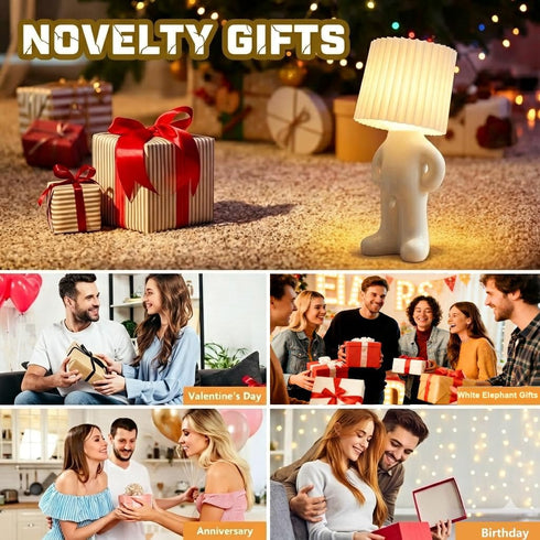 BBGISHO 2 OMG that D*ck Switch Rechargeable Night Light, Upgraded Wireless LED Lamp with Brightness Modes, White