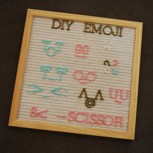 Changeable Letter Board with 190 Letters, 1" Pink Felt & Plastic Message Board