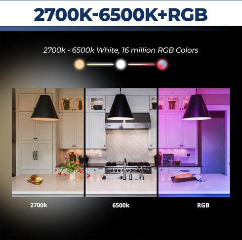 Smart Bulb 100W Equivalent, 1350LM 11W WiFi Smart Light Bulbs, Color Changing, Compatible with Alexa, 2PCS