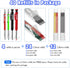 Enhon Mechanical Pencil Set with 4 Carpenter Pencils and 40 Refills, Woodworking Tools for Carpenters (Green, Red,