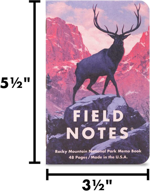 Field Notes: National Parks Series (Series C) - Graph Paper Memo Book, 3-Pack, 3.5 x 5.5 Inch