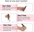 Mr. Pen White Chalk Markers, 4 Pcs Assorted Size Liquid Chalk Pen for Chalkboards
