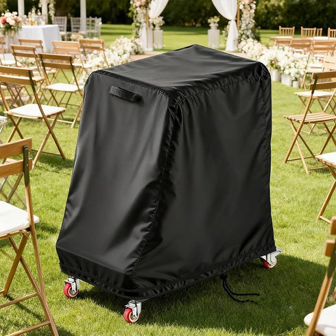 AugustknowU (420D) Oxford Cloth Waterproof Cover for L-Shaped Folding Chair Storage Rack Trolley with UV Resistance