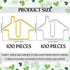 Yeaqee 200 Pcs House Shaped Paper Clips Bookmarks Real Estate Agent Supplies Gold Silver Fun Paperclips Bulk for Kids Student School Office Home Classroom Desk Accessories Gift by Yeaqee