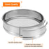 PATIKIL 18 Mesh Lab Sieve, 8" Diameter Test Sieve, 304 Stainless Steel Wire Cloth for Industrial Laboratory