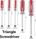 Kyuionty 5Pcs Set 1.8mm, 2.0mm, 2.3mm, 2.7mm, 4.2mm, Triangle Head Screwdriver Magnetic Screwdriver Triangle Screws
