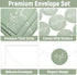 Naozinebi 100 Pack 6x8 Inches Thank You Cards with Envelopes and Stickers Green Sage Thanks Greetings Card Minimalistic