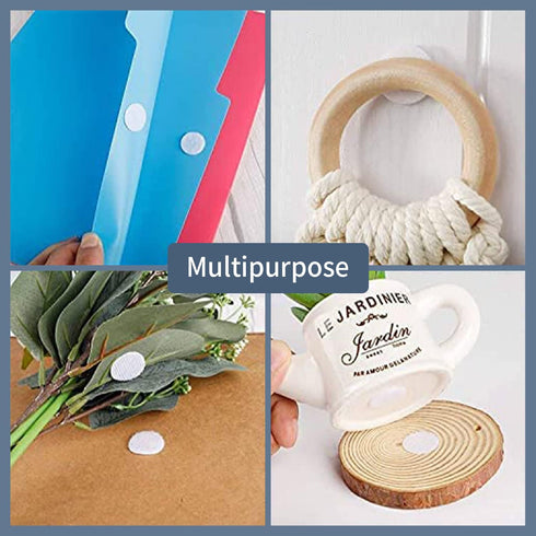 Self Adhesive Dots, 600 PCS (300 Pairs), 0.78"/20 mm Diameter Sticky Back Magic Dots for Crafts & Home Deco