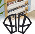 Jwthee 2 Shoe Cabinet Hinges, Layers Shoes Drawer Cabinet Hinges Flip Frames Turning Rack Replacement Cabinet Flip