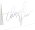 Bargain Paradise 24 PCS Silver Thank You Cards With Envelopes- Elegant Appreciation Cards With
